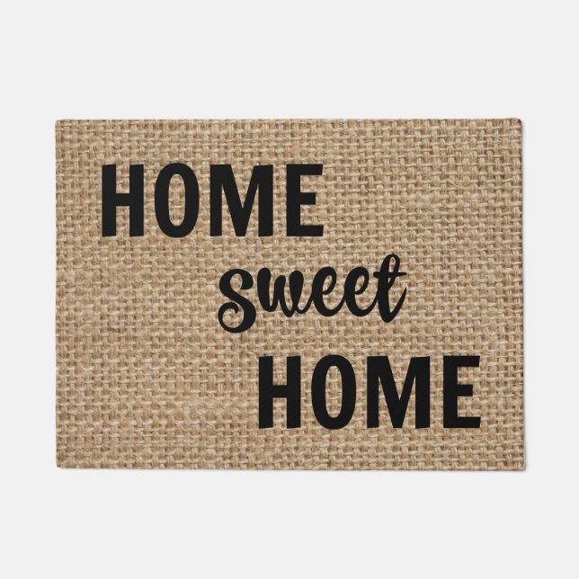 Tapete Doormat Home doce Home de serapilheira (Frente)