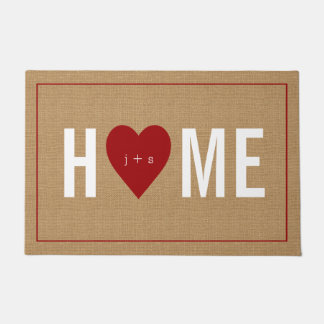 Tapete Doormat inicial Home bem-vindo personalizado da