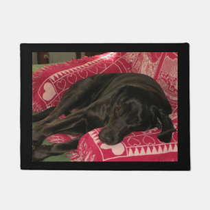 Tapete Doormat sonolento do cão - customizável