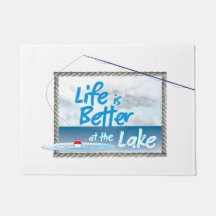 Doormat vivo do lago