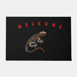 Tapete Doormat Welcome Aboriginal Art style Goanna