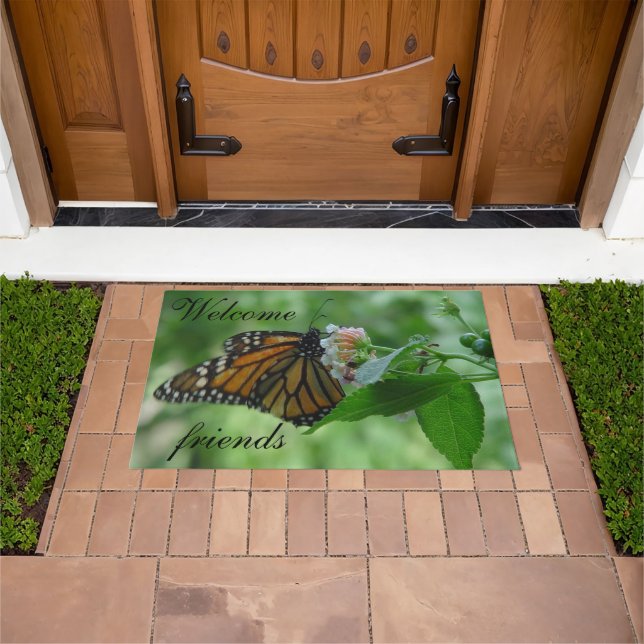 Tapete Doormats da borboleta de monarca (Ar livre)