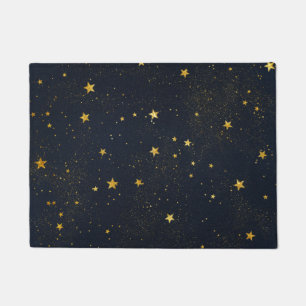Tapete Douradas estrelas no céu noturno