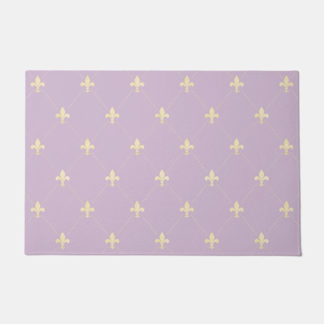 Tapete Dourado Fleur-de-Lis Lilac (Frente)