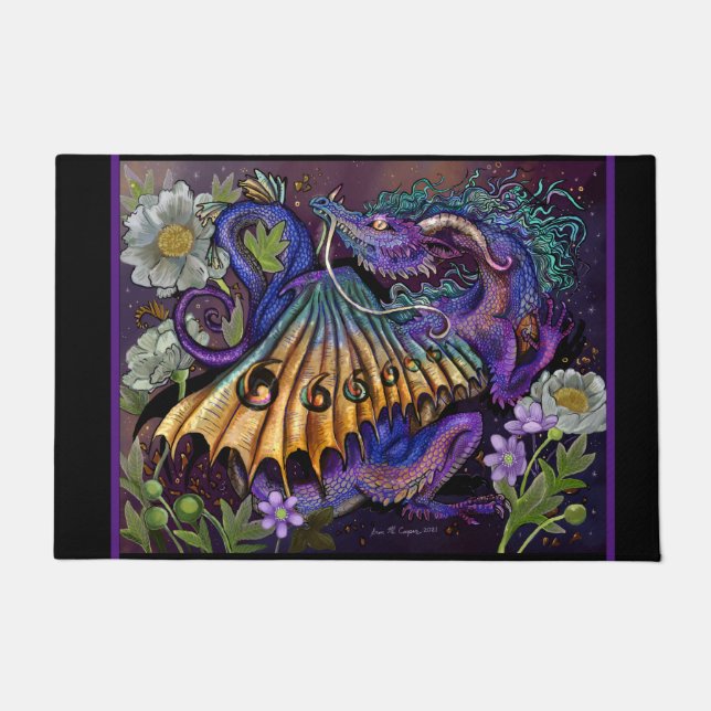 Tapete Dragão Floral  (Frente)