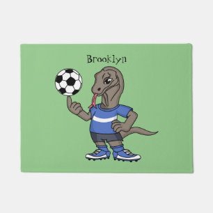 Tapete Dragão Komodo engraçado bonito jogando cartoon de