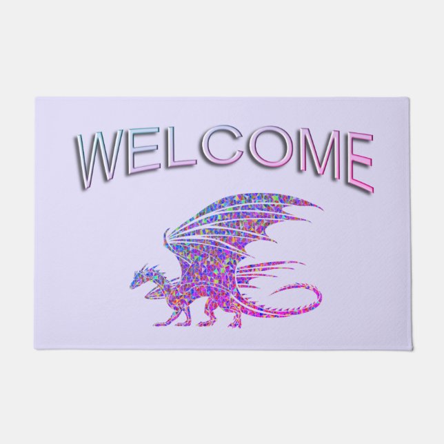 Tapete Dragão Mosaico Incrível (Frente)