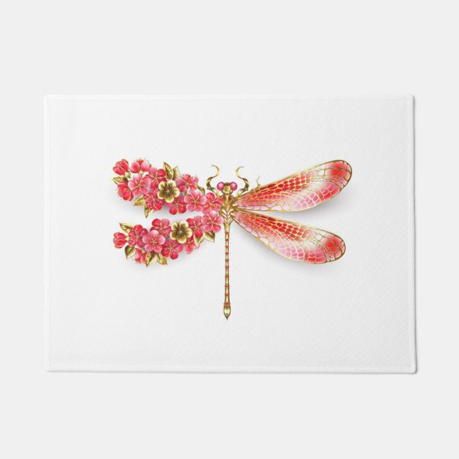 Tapete Dragonfly com joalheria sakura (Frente)