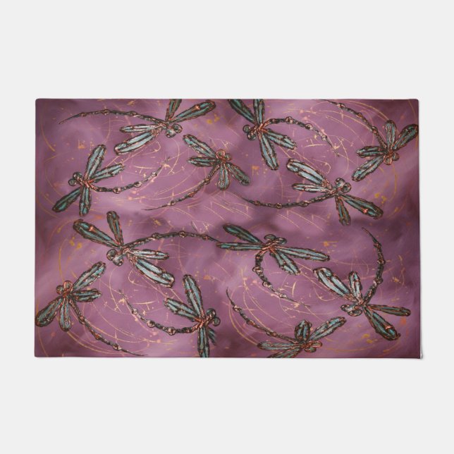 Tapete Dragonfly Flit Dusky Rosa (Frente)