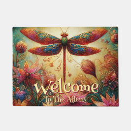 Tapete Dragonfly Floral Abstrato personalizada
