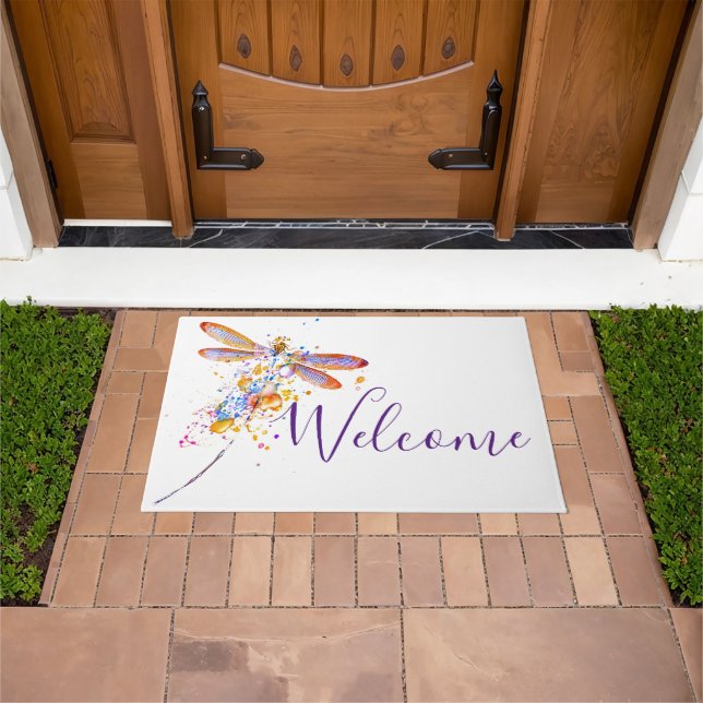 Tapete Dragonfly splatter Welcome (Ar livre)