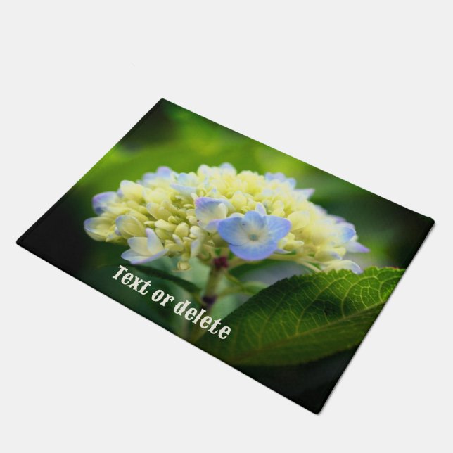 Tapete Dreamy Blue Hydrangea Flower Personalizada (Inclinado)