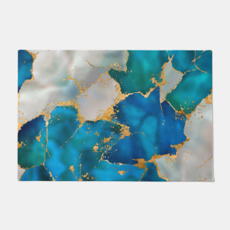 Tapete Dreamy Blue, Teal, pérola e Dourada