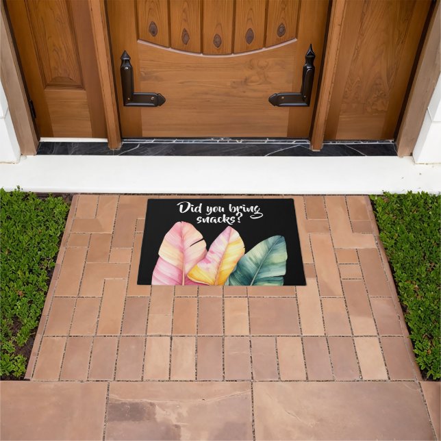 Tapete Drei Bananen Blätter in Pastellfarben  (Ar livre)