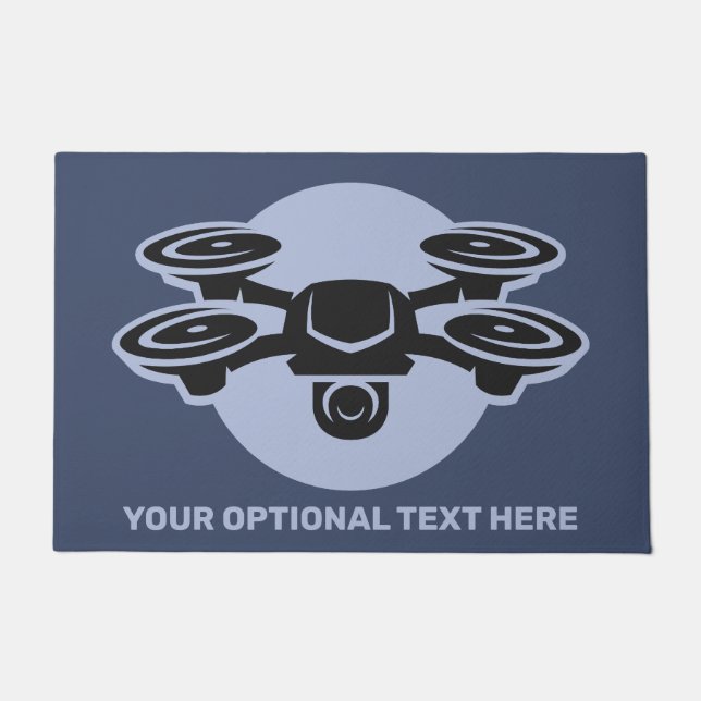 Tapete Drone de Texto Personalizado (Frente)