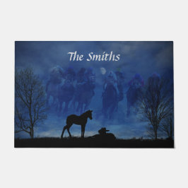 Tapete Duas Portas De Cavalo De Corrida Cruzada