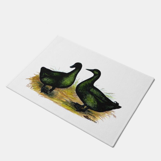 Tapete Ducks:  Cayuga Pair (Inclinado)