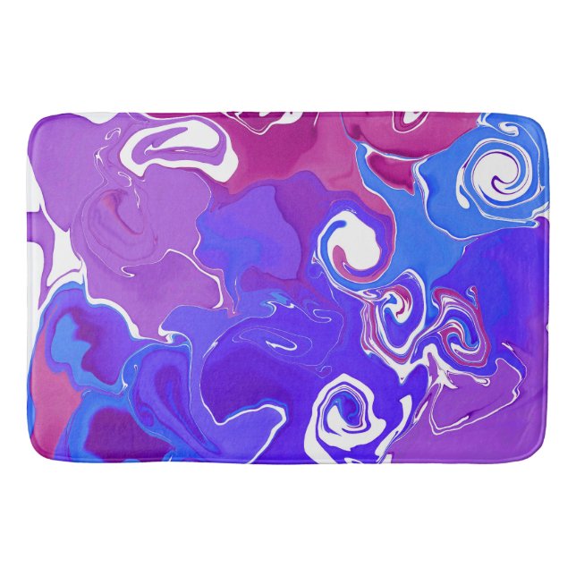 tapete e tapete do banheiro Marble Art. (Frente)