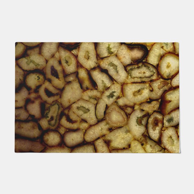 Tapete Earthen Green Gold Quartz Agates (Frente)