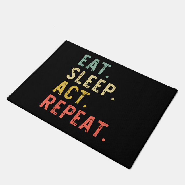 Tapete Eat Sleep Act Repetir (Inclinado)