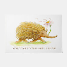 Tapete Echidna whimsy animal watercolor art custom
