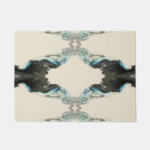 Tapete Ecos de Maré — Padrão Abstrato de Tinta Fluida