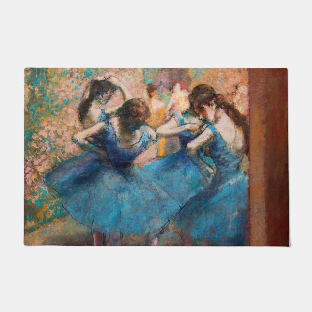Tapete Edgar Degas - Dançarinos em azul (Frente)