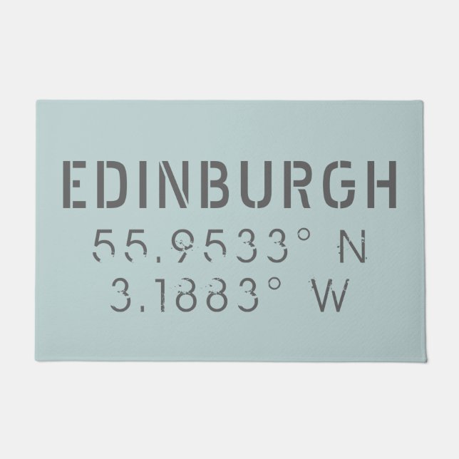 Tapete Edinburgh Latitude e Longitude (Frente)