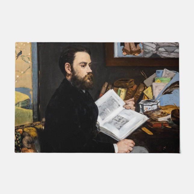 Tapete Edouard Manet - Retrato de Emile Zola (Frente)