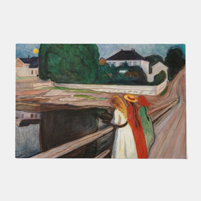Tapete Edvard Munch - As Raparigas na Ponte (Frente)