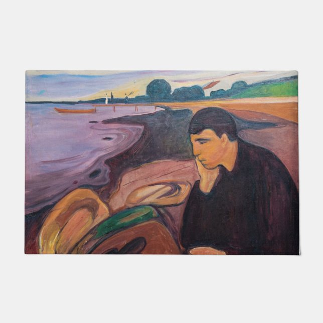 Tapete Edvard Munch - Melancholy 1894 (Frente)