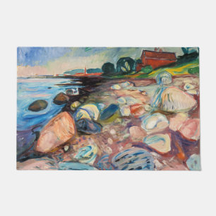 Tapete Edvard Munch - Shore com Casa Vermelha