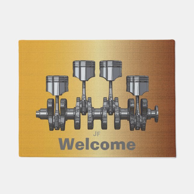 Tapete Eixo de manivela do pistão (Frente)