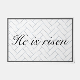 Tapete Ele É Risen Páscoa Farmhouse Cristão