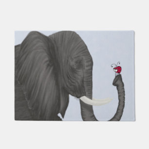 Tapete Elefante Adorável e Ladybug Bonito