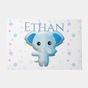 Tapete Elefante de Menino Azul