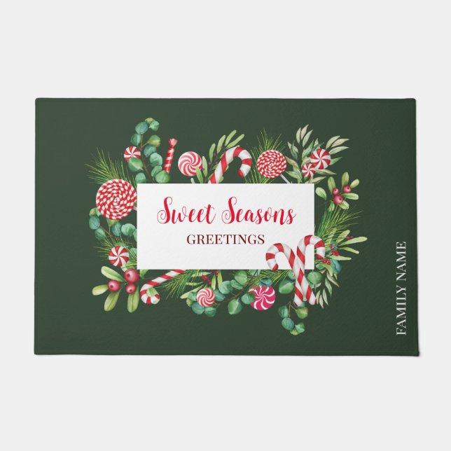 Tapete Elegância de menta-pimenta (Frente)