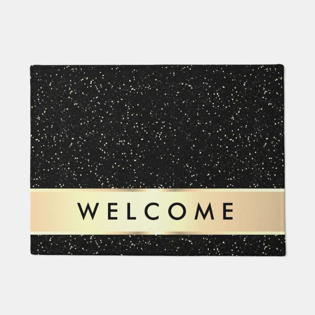 Tapete Elegant Black And Gold Welcome (Frente)