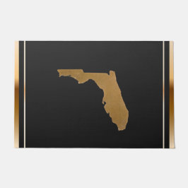 Tapete Elegant Chic Gold & Black Florida State Map