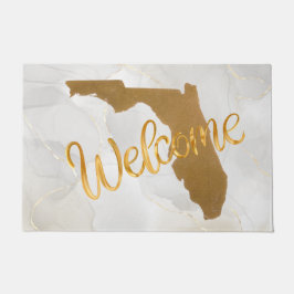 Tapete Elegant Gold Florida State Map Welcome