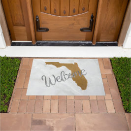 Tapete Elegant Gold Florida State Map Welcome
