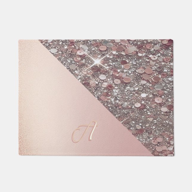 Tapete Elegant Rose Gold Monogram (Frente)