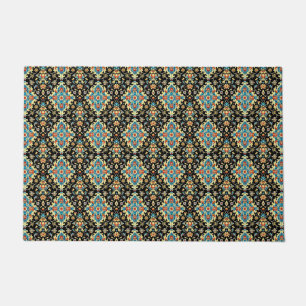 Tapete Elegante arabesco de turquesa negra