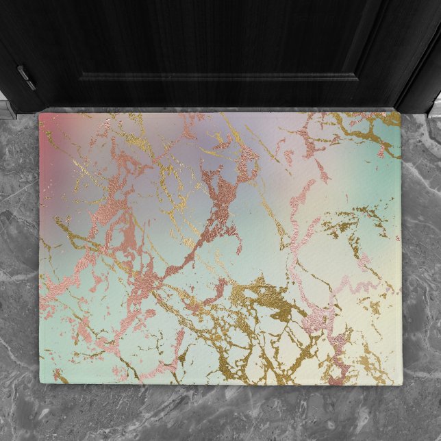 Tapete Elegante Beige Marble | Mint Sage Green Rosa Doura (Criador carregado)