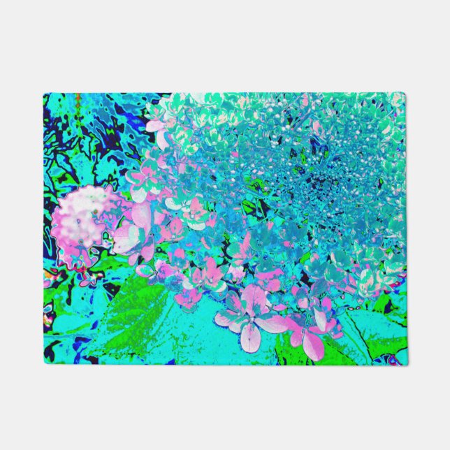 Tapete Elegante Cor-de-rosa e azul (Frente)