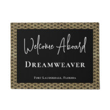 Elegante Dourado de Boas-vindas a Bordo