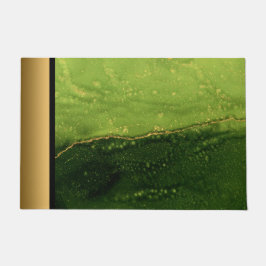 Tapete Elegante moderno verde-chic e Dourado padrão mármo