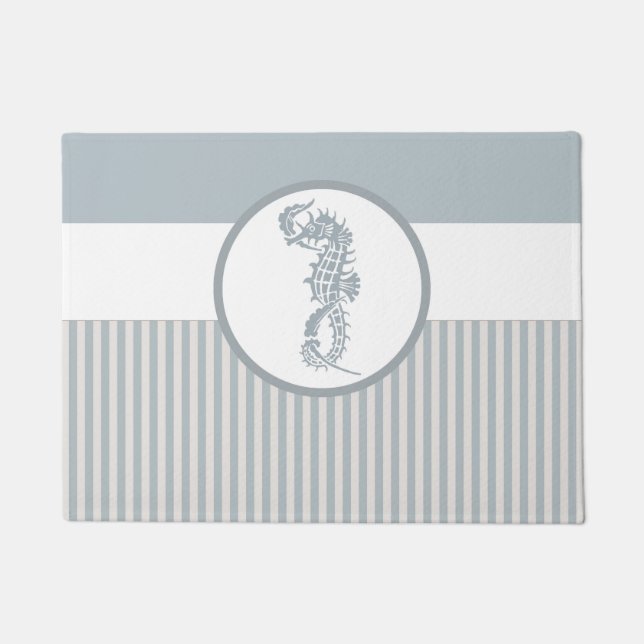 Tapete Elegante Náutico Clássico Azul-Marinho (Frente)