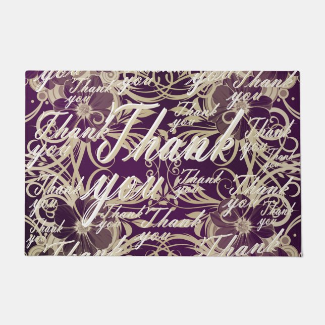 Tapete elegante, obrigado, padrão, fundo, ouro, falsa, (Frente)