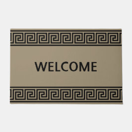 Tapete Elegante padrão grego em boas-vindas a bege